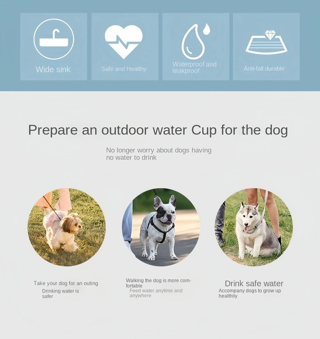 Pets Dog Water Bottle Portable Food Grade Material Dog Cat Travel Pet Water Cup Bottle with Food Dispenser Puppy Water Bottle