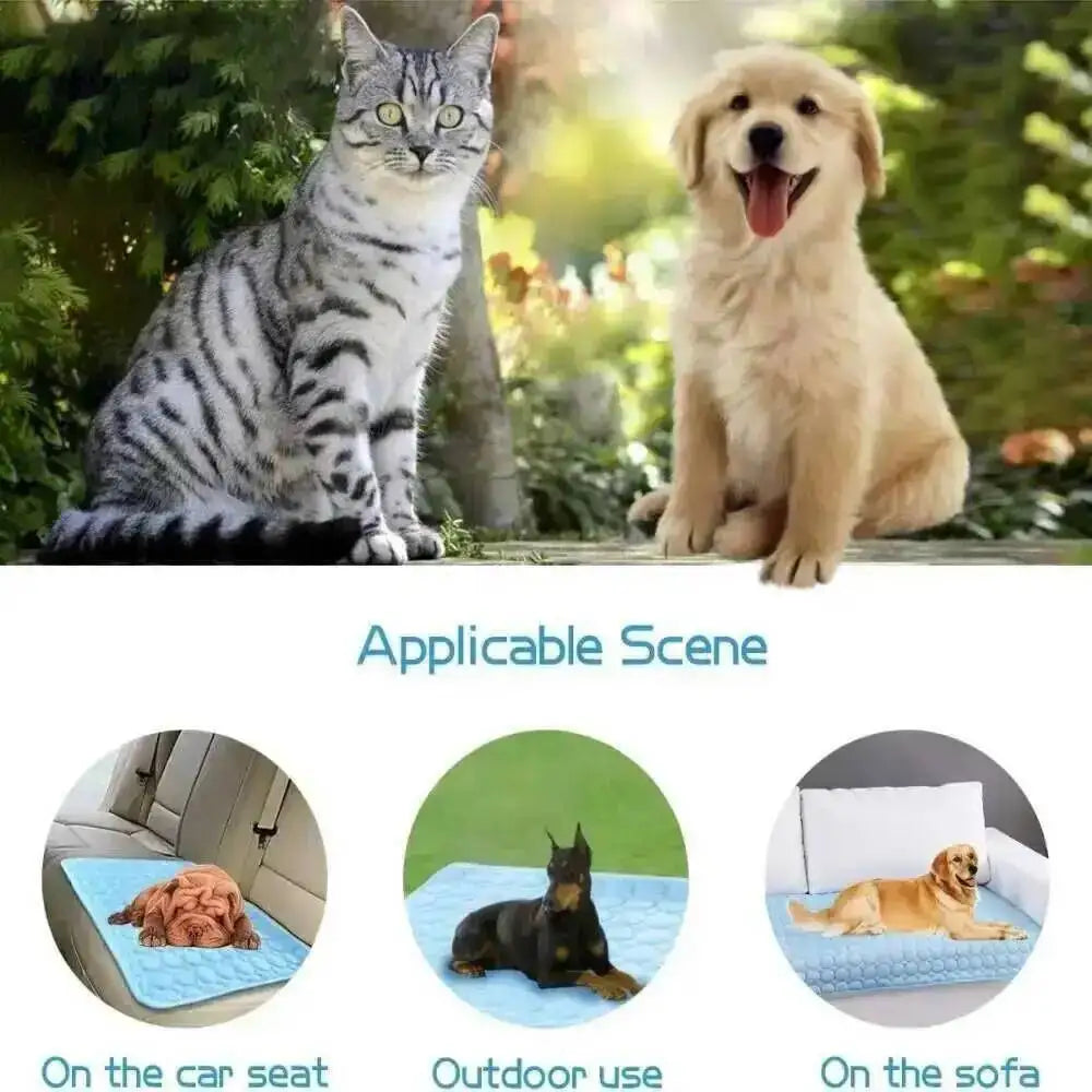 Dog Cooling Mat Summer Pet Cold Bed Extra Large For Small Big Dogs Pet Accessories Cat Durable Blanket Sofa Cat Ice Pad Blanket