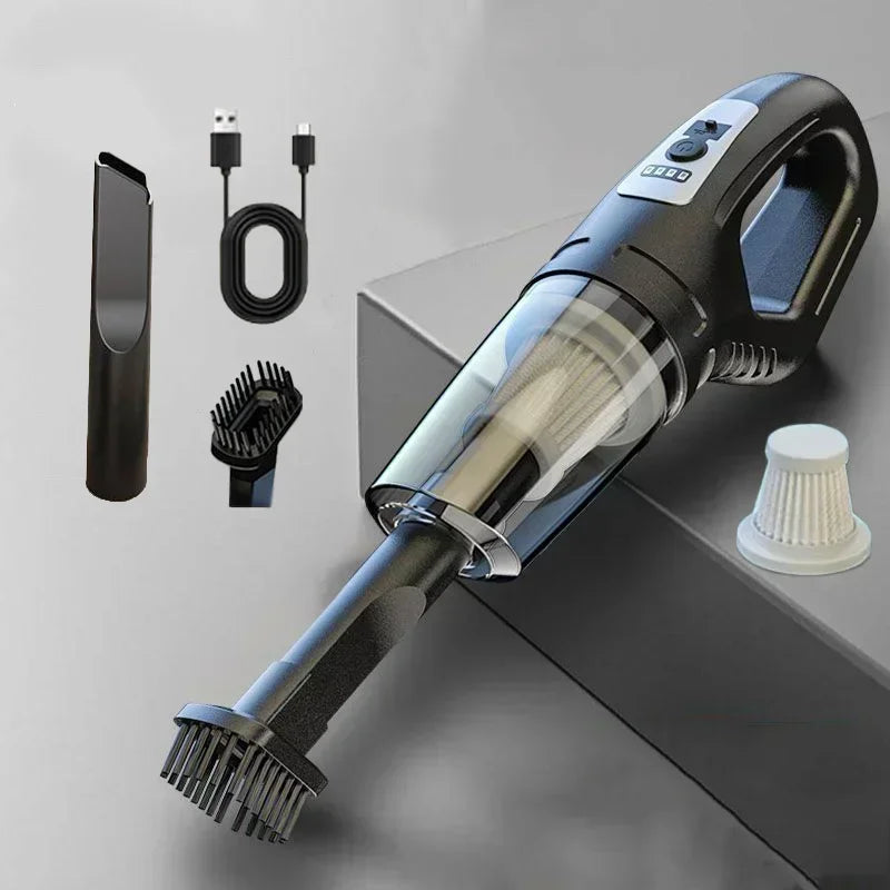 Wireless Handheld Vacuum Cleaner with Powerful Suction, Rechargeable Quick Charge for Car Home Pet Hair Removal