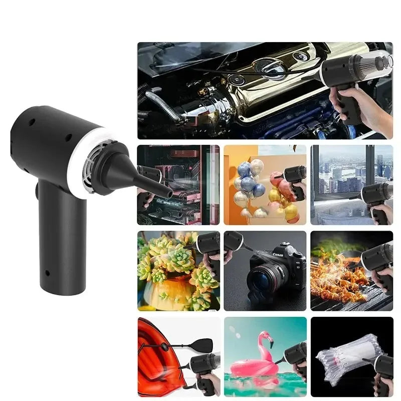 Car Vacuum Cleaner USB Charging 1200mAh Portable Cleaning