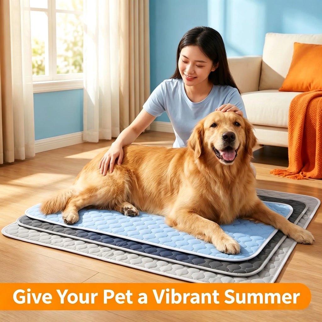 Dog Pee Reusable Pad Blanket Summer Cool Washable Puppy Training Absorbent Diaper Pet Bed Urine Mat Car Seat Cover Pet Supplies