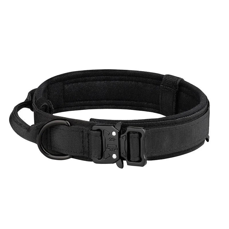 Strong Tactical Dog Collar Metal Buckle Collar for Dog Pet Product Nylon Medium Large Dog