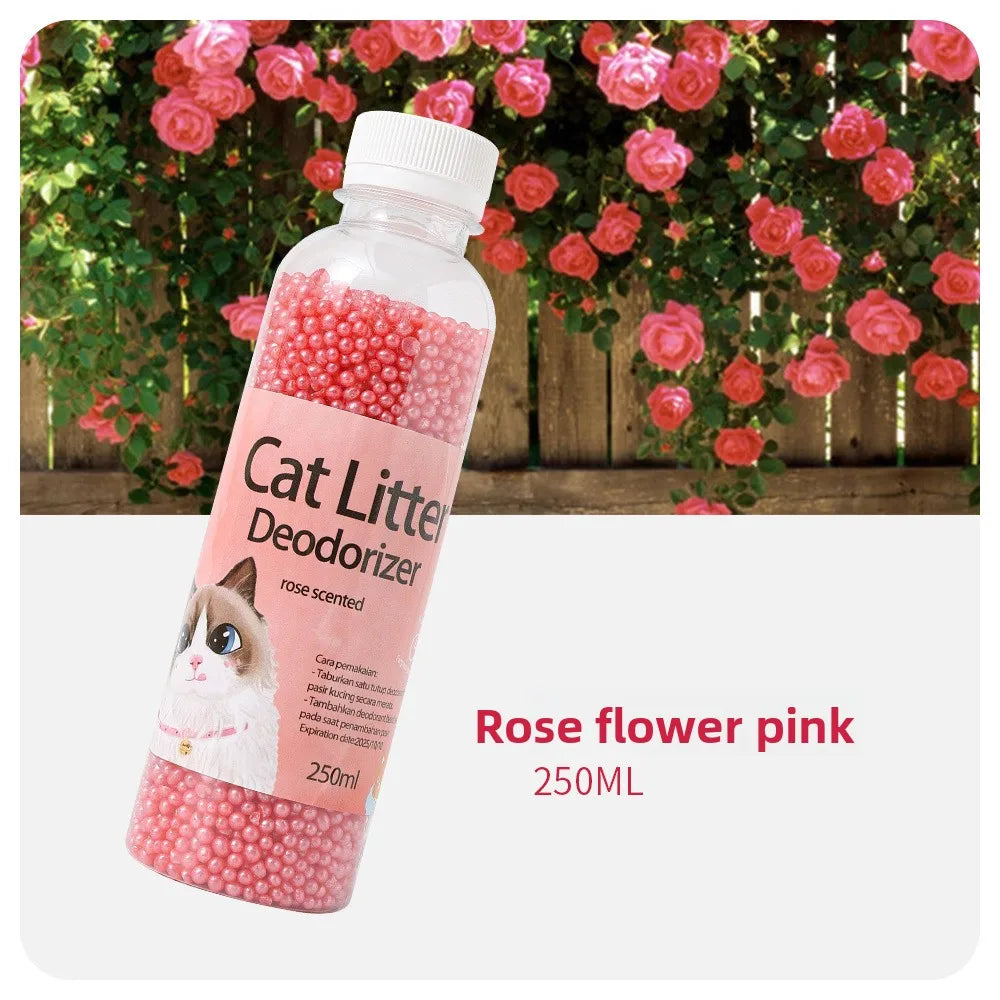 A Bottle of Deodorant Beads for Cat Sand: Makes Your Home Smell Comfortable and Eliminates Odors.