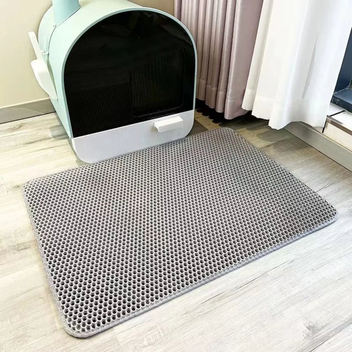 Extra Large Cat Litter Mat Heavy Duty Waterproof 2 Layer Non Slip Washable