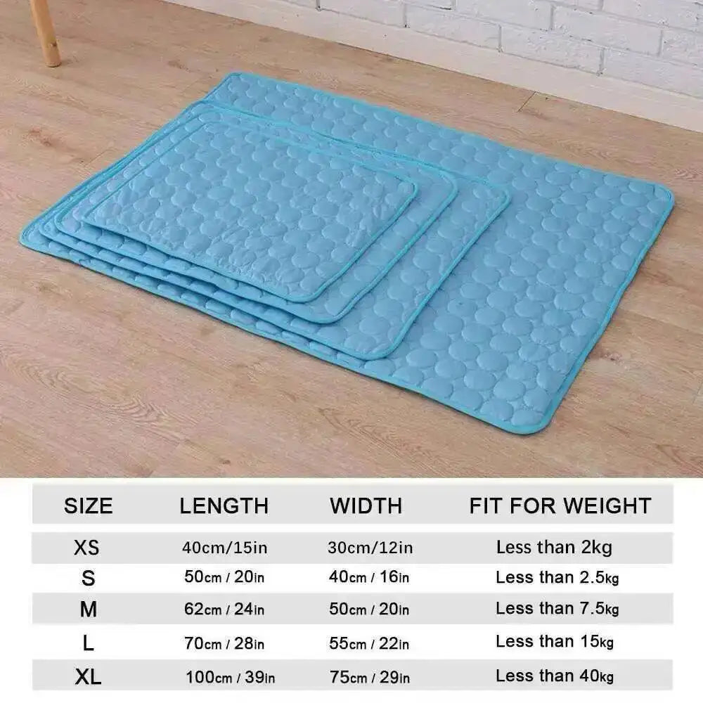 Dog Cooling Mat Summer Pet Cold Bed Extra Large For Small Big Dogs Pet Accessories Cat Durable Blanket Sofa Cat Ice Pad Blanket