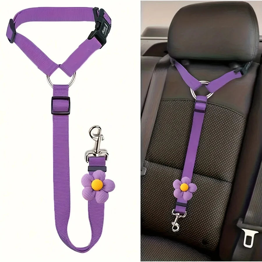 Dog Seat Belt for Vehicle Secure, Pet Car Tether Safety Leash for Dogs In Vehicles