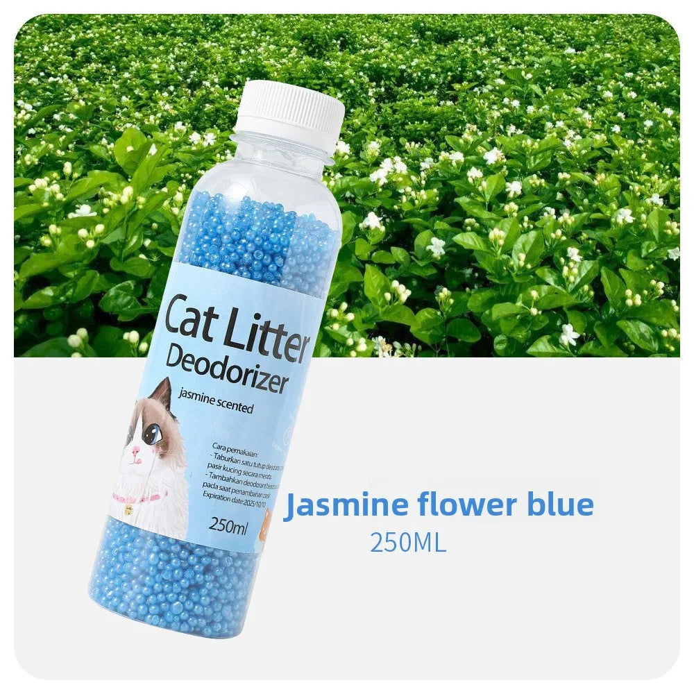 A Bottle of Deodorant Beads for Cat Sand: Makes Your Home Smell Comfortable and Eliminates Odors.