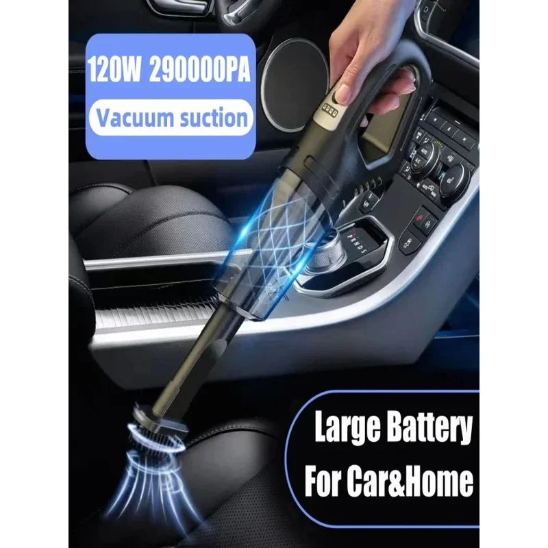 Wireless Handheld Vacuum Cleaner with Powerful Suction, Rechargeable Quick Charge for Car Home Pet Hair Removal