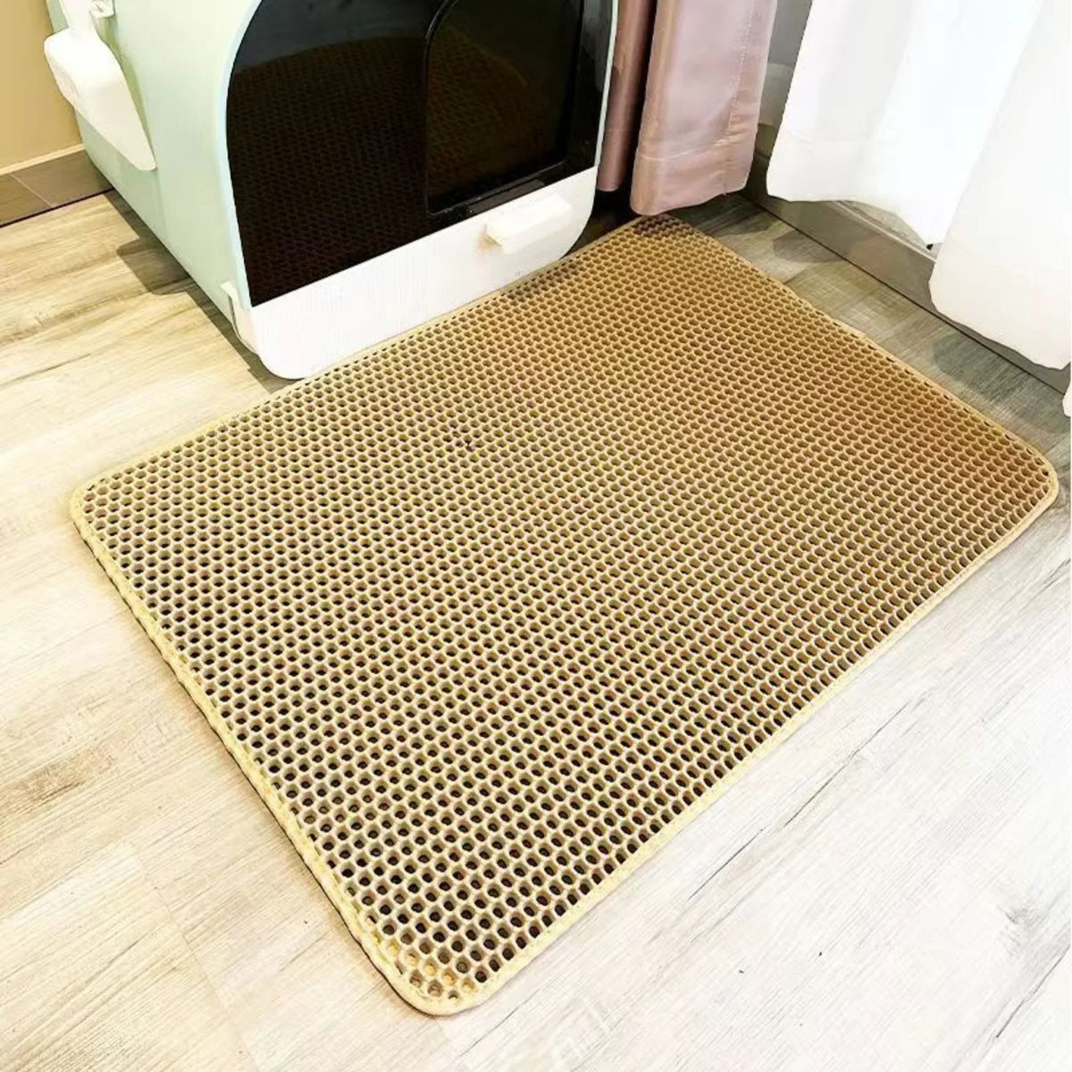 Extra Large Cat Litter Mat Heavy Duty Waterproof 2 Layer Non Slip Washable