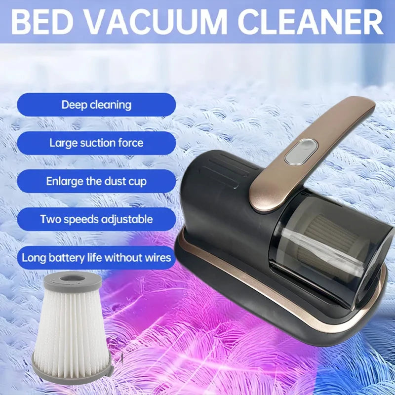 Mattress Vacuum Cleaner,  eliminate dust, allergens, pet hair, and microscopic particles from mattresses, sofas, carpets, car seats, and a high-efficiency HEPA filtration system
