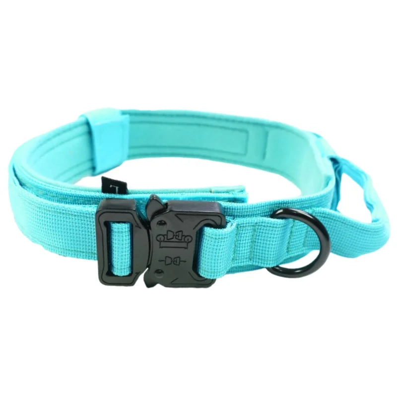 Strong Tactical Dog Collar Metal Buckle Collar for Dog Pet Product Nylon Medium Large Dog