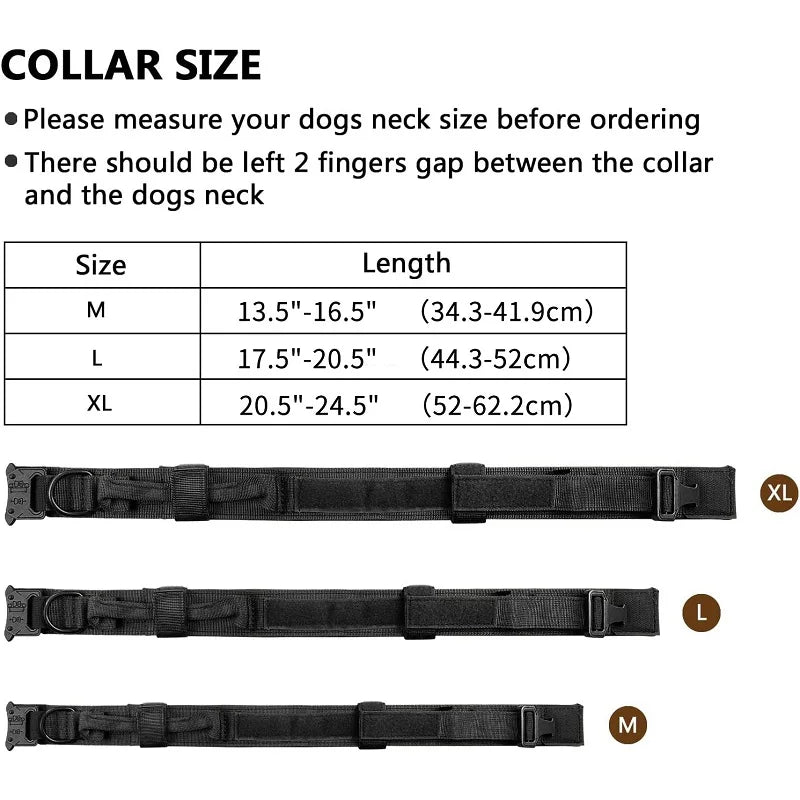 Strong Tactical Dog Collar Metal Buckle Collar for Dog Pet Product Nylon Medium Large Dog Training Neck Collars Pet Accessories