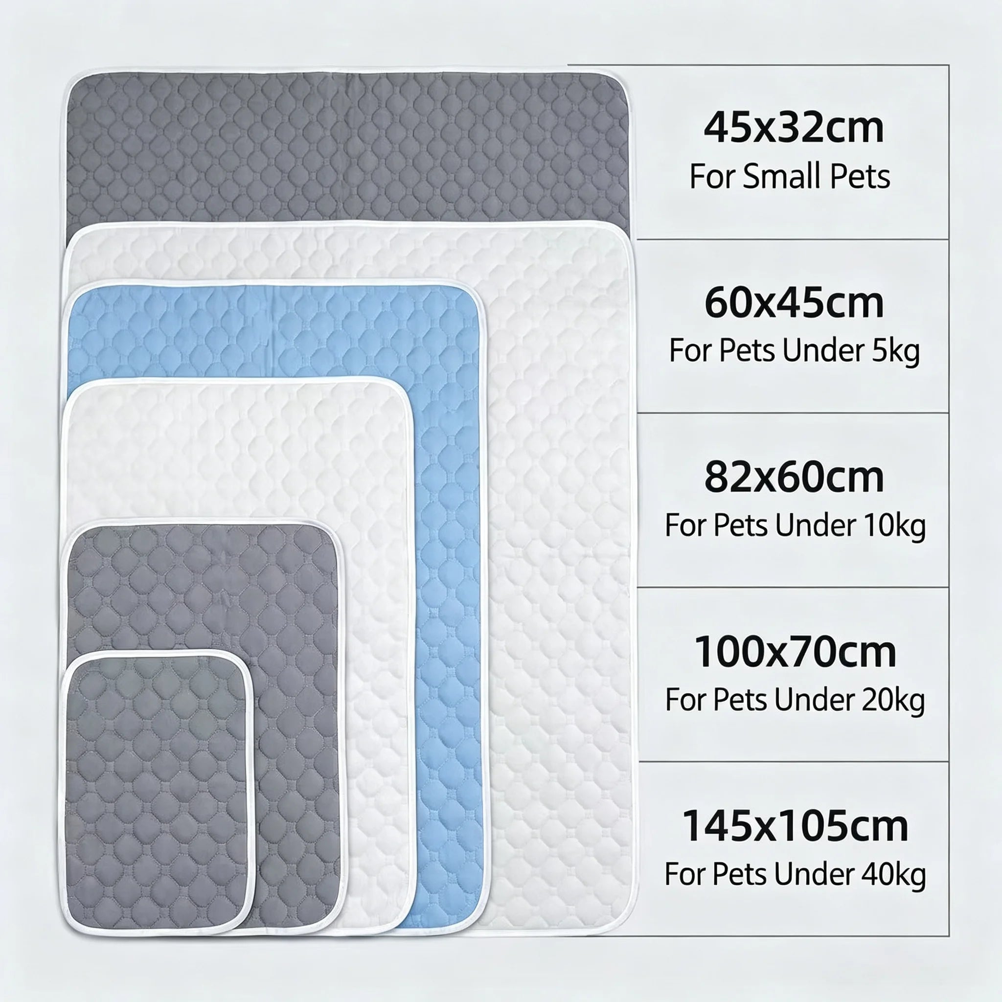 Dog Pee Reusable Pad Blanket Summer Cool Washable Puppy Training Absorbent Diaper Pet Bed Urine Mat Car Seat Cover Pet Supplies