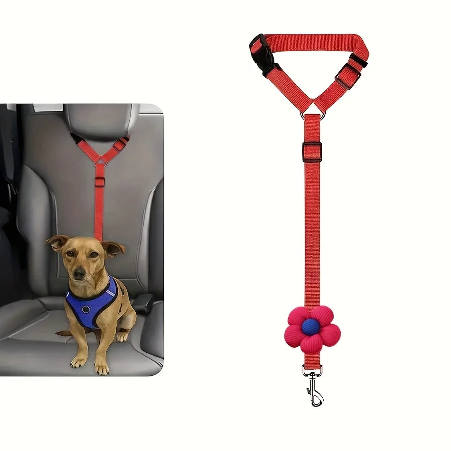Dog Seat Belt for Vehicle Secure, Pet Car Tether Safety Leash for Dogs In Vehicles