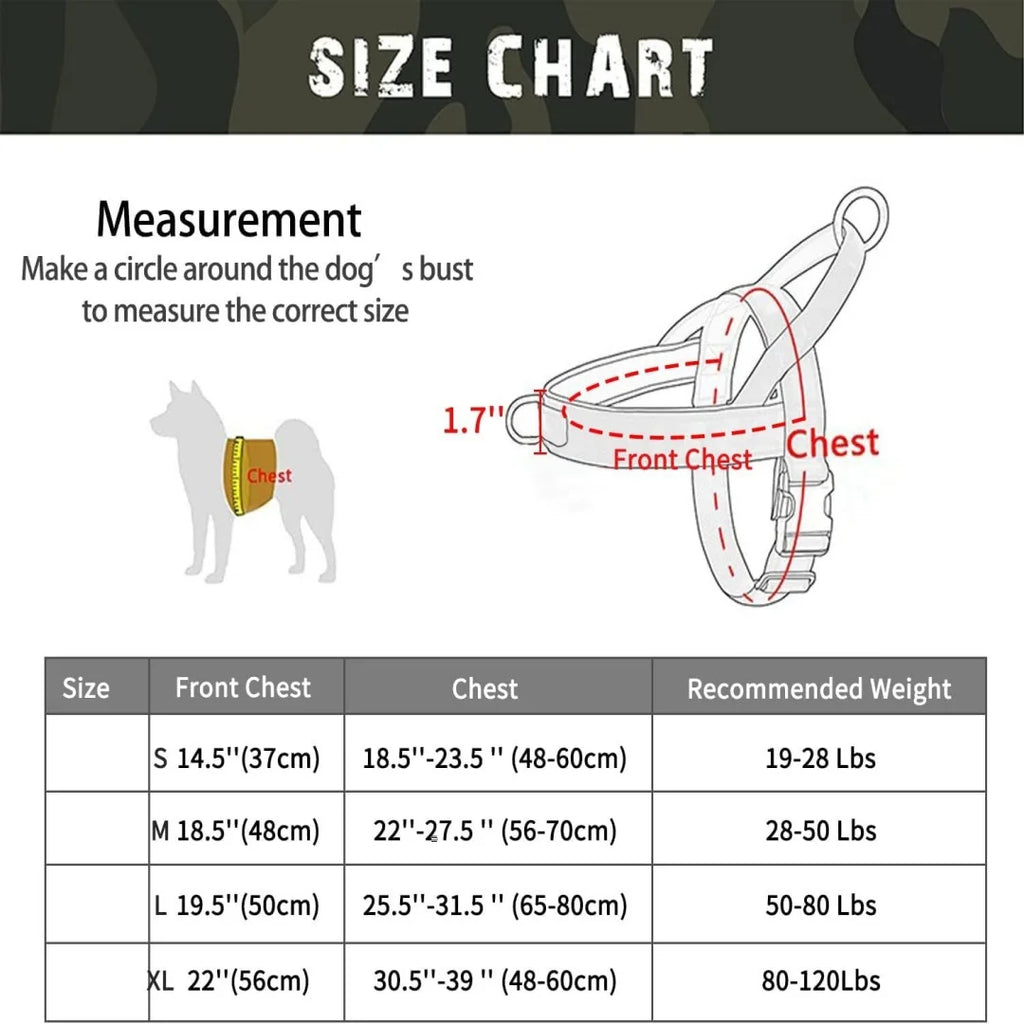 Explosion-Proof Tactical Harness Dog Traction Large Dog Collar Vest Style Golden Retriever Dog Walking Traction Vest