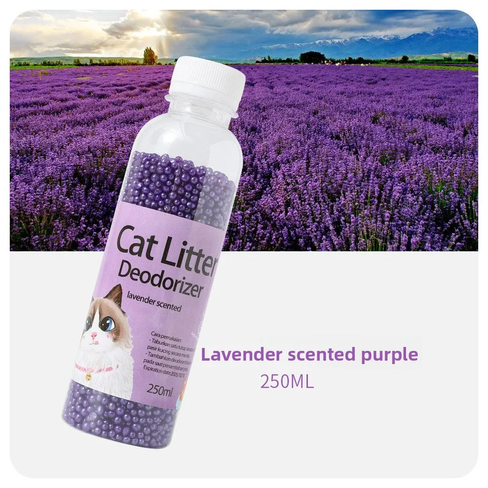 A Bottle of Deodorant Beads for Cat Sand: Makes Your Home Smell Comfortable and Eliminates Odors.