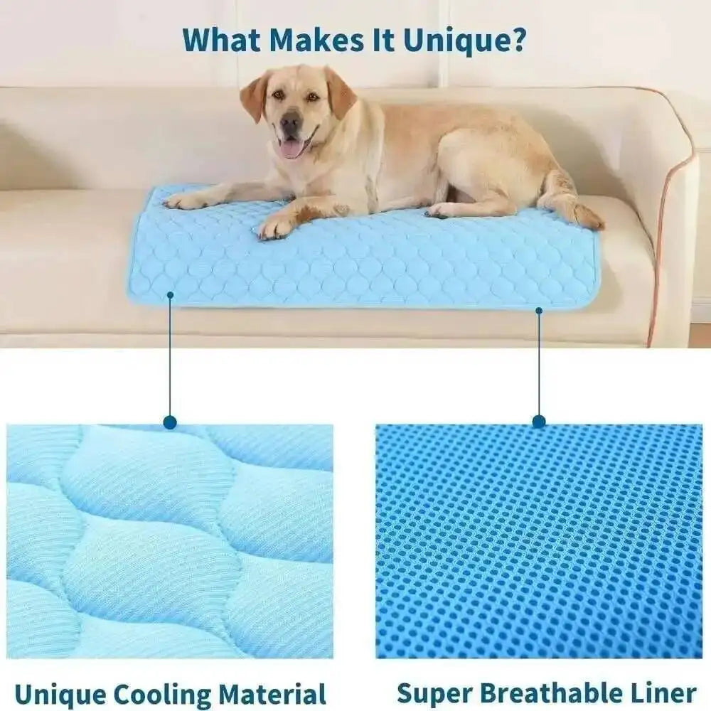 Dog Cooling Mat Summer Pet Cold Bed Extra Large For Small Big Dogs Pet Accessories Cat Durable Blanket Sofa Cat Ice Pad Blanket