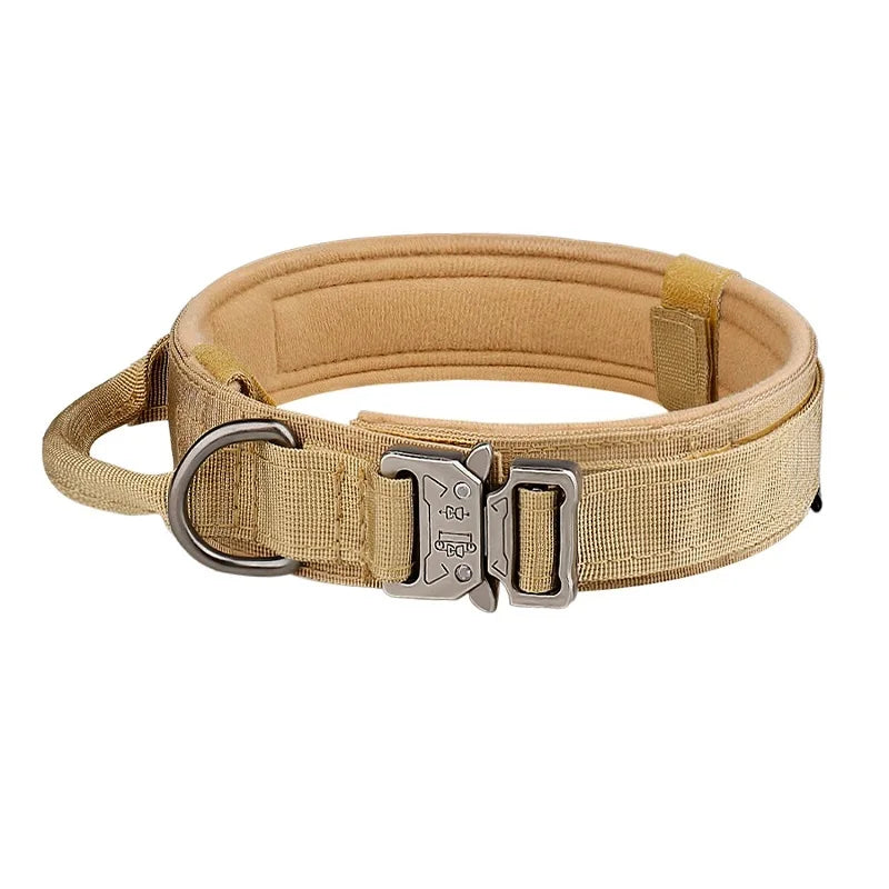 Strong Tactical Dog Collar Metal Buckle Collar for Dog Pet Product Nylon Medium Large Dog Training Neck Collars Pet Accessories