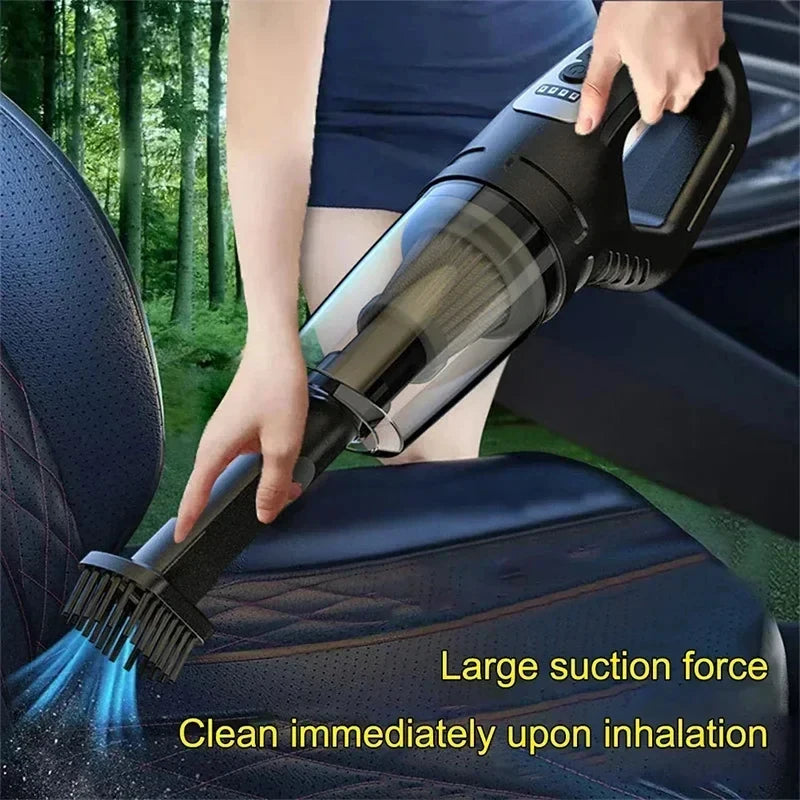 Wireless Handheld Vacuum Cleaner with Powerful Suction, Rechargeable Quick Charge for Car Home Pet Hair Removal