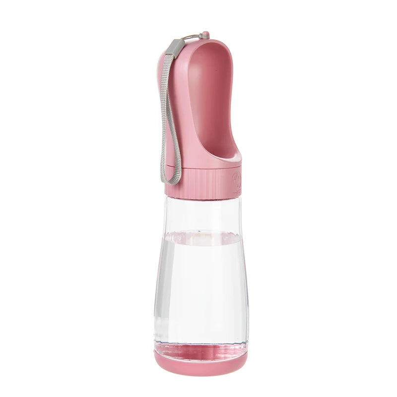 Portable Dog Water Bottle With Food Container Travel 2 in 1 Pet Water Dispenser