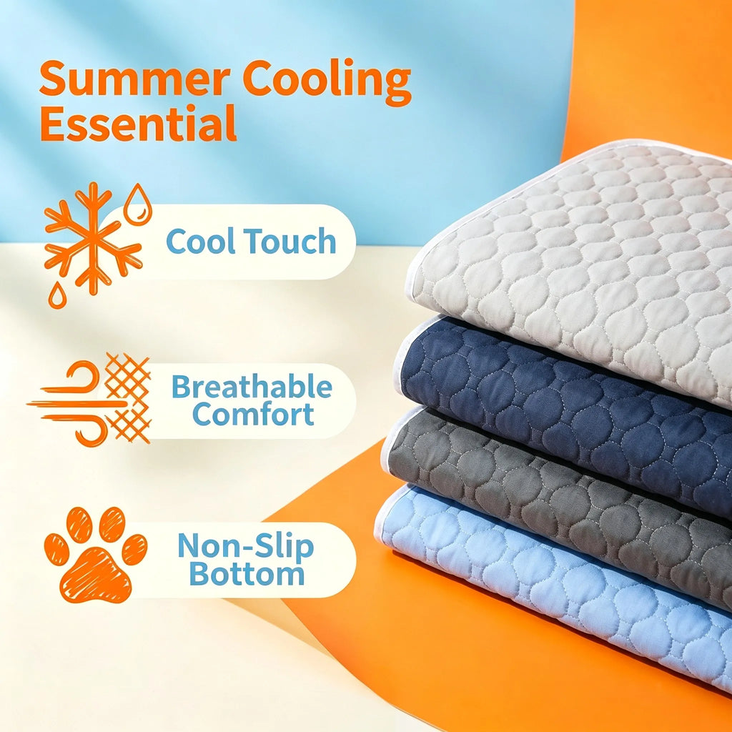 Dog Pee Reusable Pad Blanket Summer Cool Washable Puppy Training Absorbent Diaper Pet Bed Urine Mat Car Seat Cover Pet Supplies