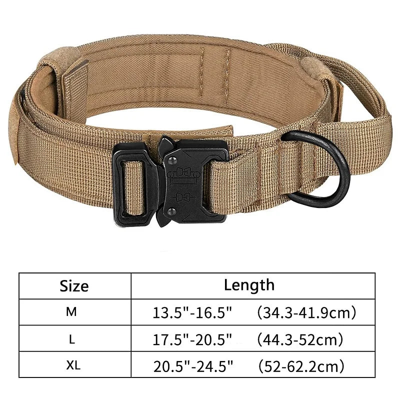 Strong Tactical Dog Collar Metal Buckle Collar for Dog Pet Product Nylon Medium Large Dog Training Neck Collars Pet Accessories