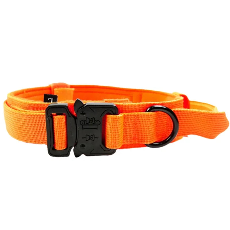 Strong Tactical Dog Collar Metal Buckle Collar for Dog Pet Product Nylon Medium Large Dog Training Neck Collars Pet Accessories