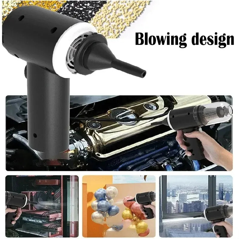 Car Vacuum Cleaner USB Charging 1200mAh Portable Cleaning