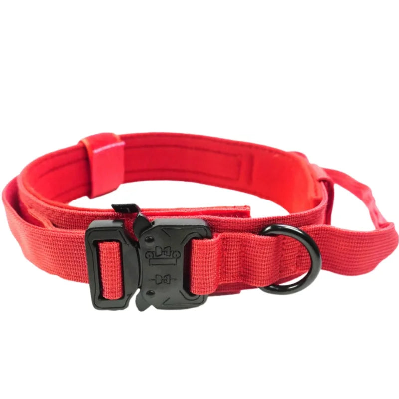 Strong Tactical Dog Collar Metal Buckle Collar for Dog Pet Product Nylon Medium Large Dog Training Neck Collars Pet Accessories